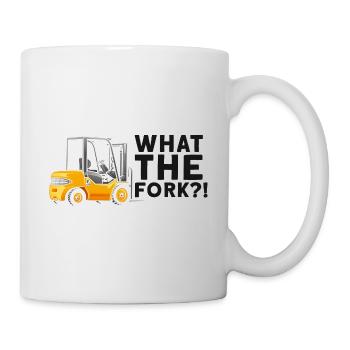 Gabelstaplerbediener und Gabelstaplerfahrer - Tasse - Weiß - Rechts