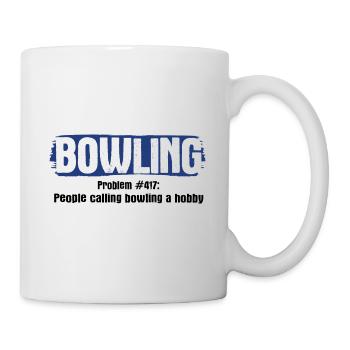 Bowling - Tasse - Weiß - Rechts