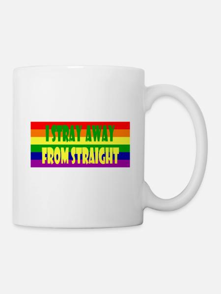 I Stray Away From Straight - Mug - white