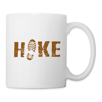 HIKE Retro Vintage Hiking Hiker Designs - Mug - white - Right