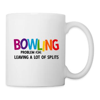 Bowling - Tasse - Weiß - Rechts