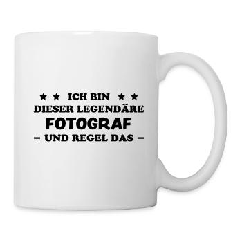 Fotograf Lustiger Spruch Beruf Fotografen Geschenk - Tasse - Weiß - Rechts