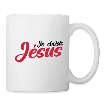 Je choisis Jésus - Mug blanc - blanc - Droite