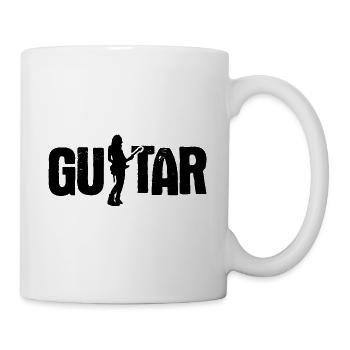 Akustik Spruch Für E-Gitarre Konzert Gitarre - Tasse - Weiß - Rechts
