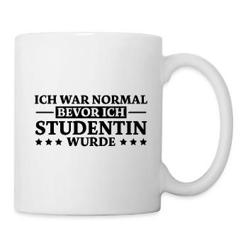 Studentin Spruch Universität Studentin Geschenk - Tasse - Weiß - Rechts