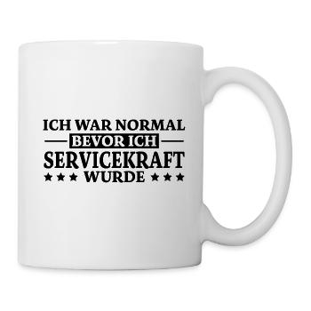 Servicekraft Spruch Lustiges Servicekraft Geschenk - Tasse - Weiß - Rechts