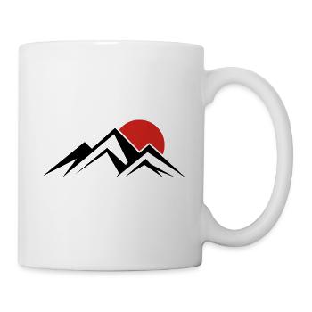 The Mountains with the Sunset Nature Mountains - Mug - white - Right