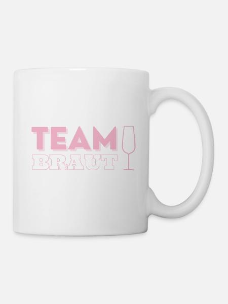 team braut - Tasse - Weiß