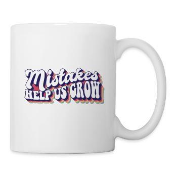 Mistakes Help Us Grow Teacher Student Teaching - Mug - white - Right
