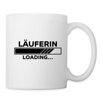 Läuferin Spruch Laufen Lustiges Läuferin Geschenk - Tasse - Weiß - Rechts