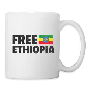 Éthiopie libre : Soutenez la liberté éthiopienne - Mug blanc - blanc - Droite