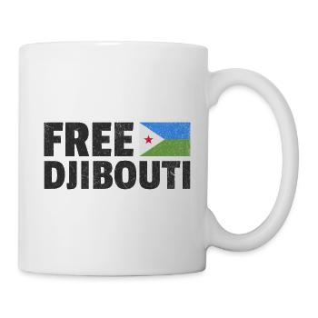 Djibouti libre : Soutenez la liberté - Mug blanc - blanc - Droite