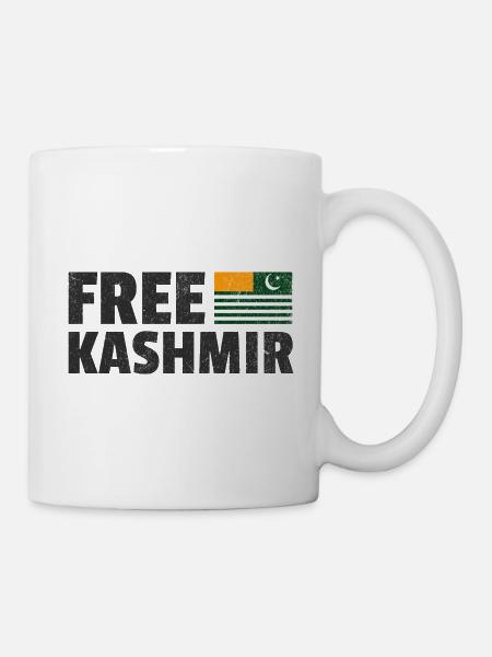 Free Kashmir: Support Kashmiri Rights - Mug - white