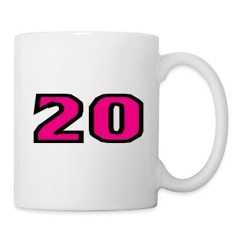 20. 20 YEARS. 20th ANNIVERSARY. 20TH ANNIVERSARY. - Mug - white - Right