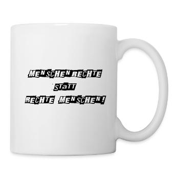 Menschenrechte - Tasse - Weiß - Rechts