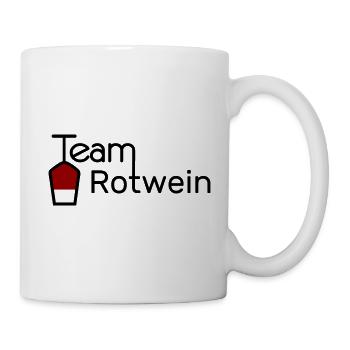 Team Rotwein - Tasse - Weiß - Rechts