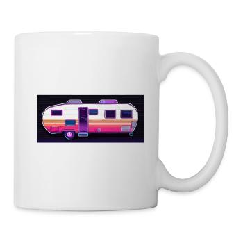 Camping-car / Camping-car / camping / Roadtrip / Voyage - Mug blanc - blanc - Droite