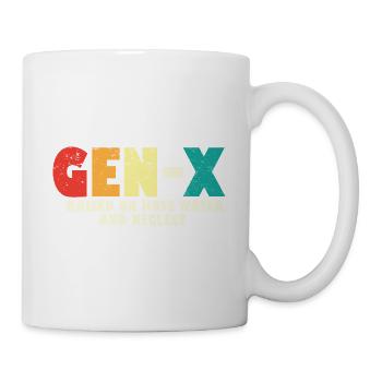 Gen X Raised On Hose Water And Neglect 80s 90s - Mug - white - Right