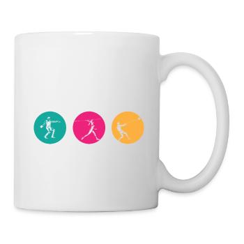 I Throw Stuff Discus Thrower Shot Put Track & - Mug - white - Right