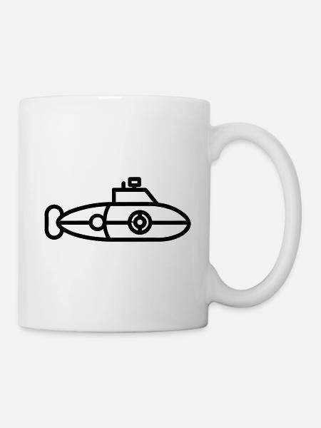 U-Boot-Boot - Tasse - Weiß
