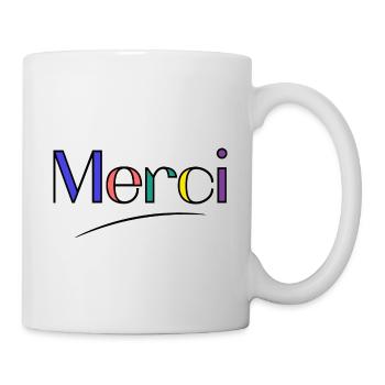MERCI. MAÎTRESSE. MAÎTRE. MERCI MAÎTRESSE - Mug blanc - blanc - Droite