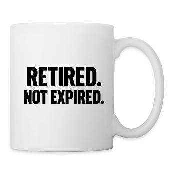 Pensioners Not Expired Funny - Mug - white - Right