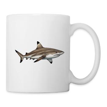 requin_pointe_noir - Tasse - Weiß - Rechts
