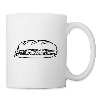 Sandwich Sandwich Bread Gift Gift Idea - Mug - white - Right
