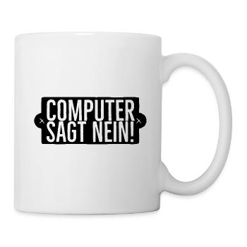 L'ordinateur a dit non! Fan de série drôle - Mug blanc - blanc - Droite