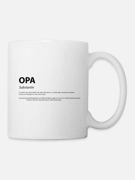 Word Definition Grandpa Gift Idea - Mug - white