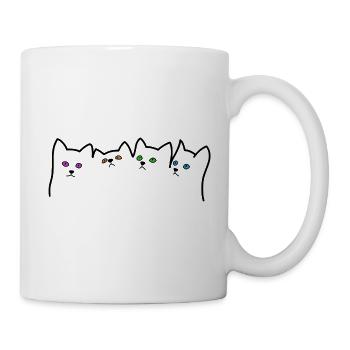 Cats Kitten Cats Cat Eyes - Mug - white - Right