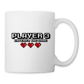 Player 3 entered the game - 3 Herzen - Tasse - Weiß - Rechts
