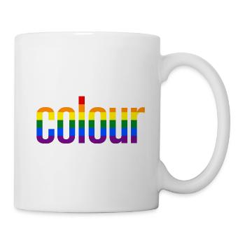colour Rainbow - Regenbogenfarben - Tasse - Weiß - Rechts