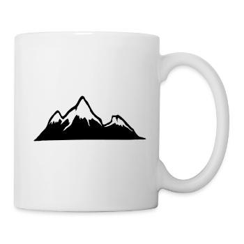 Mountains, Alps, mountain, hiking - Mug - white - Right