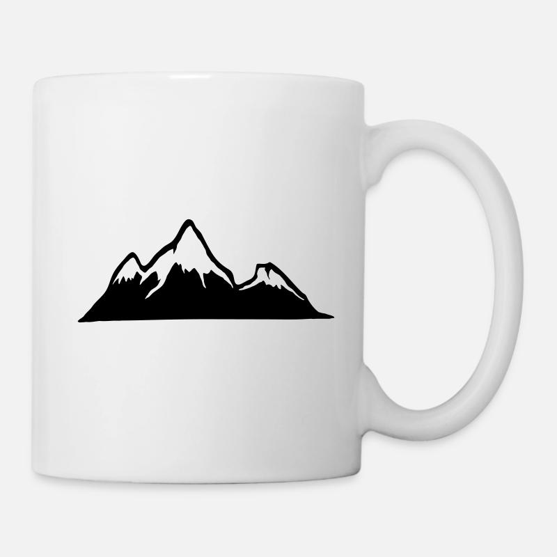 Montagnes, alpes, montagne, randonnée - Mug blanc - blanc