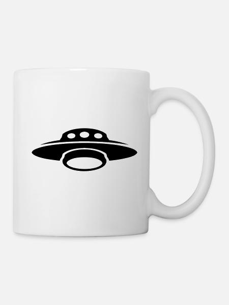 soucoupe volante ovni extraterrestre 1 - Mug blanc - blanc