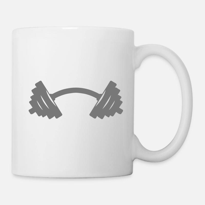 haltere plier tordu 8 - Mug blanc - blanc