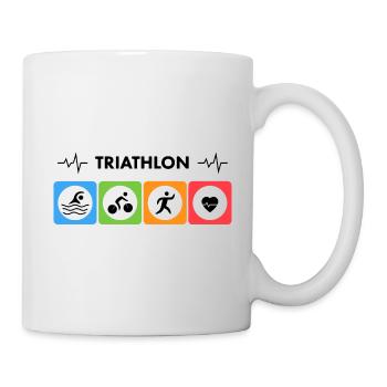 chemise de triathlon - Mug blanc - blanc - Droite