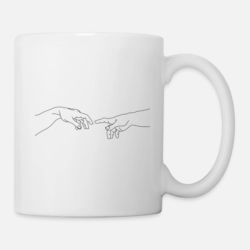 Davinci Hands - Mug - white