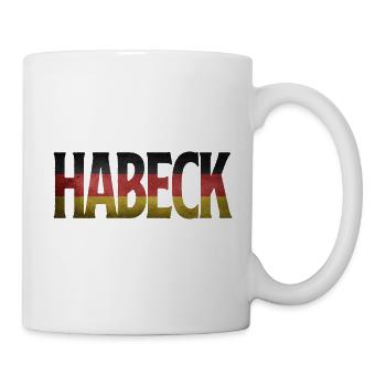 Habeck 2021 Kanzler Grüne Wahl Politiker Kandidat - Tasse - Weiß - Rechts
