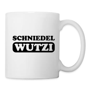 schniedelwutzi penis pimmel lustig - Tasse - Weiß - Rechts