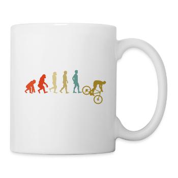 Downhill Evolution Mountainbike - Tasse - Weiß - Rechts