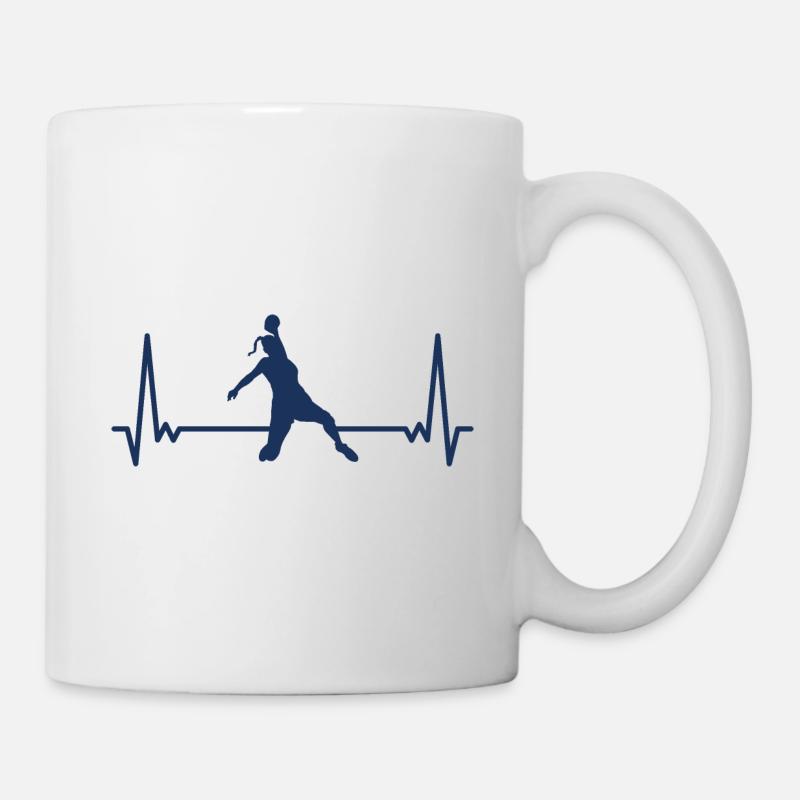 Handball handball joueuse de handball - Mug blanc - blanc