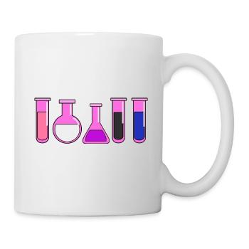 Tubes à essai Genderfluid Pride - Mug blanc - blanc - Droite
