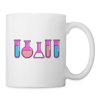 Tubes à essai Trans Pride - Mug blanc - blanc - Droite