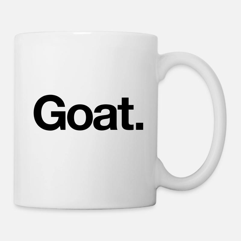 GOAT - « Le plus grand de tous les temps » - Mug blanc - blanc