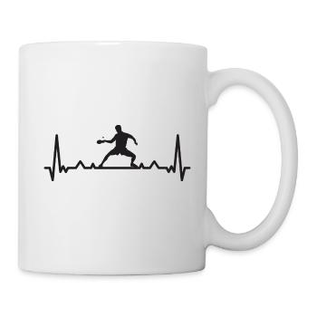 Heartbeat Tennis de table ECG Ping Pong - Mug blanc - blanc - Droite