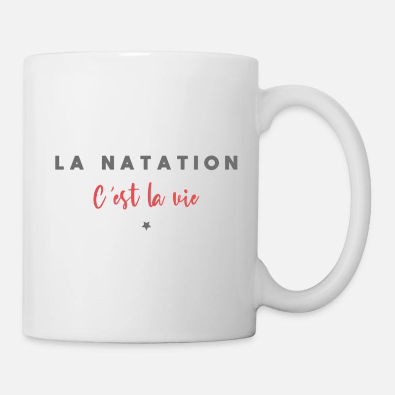 La natation c est la vie - Mug blanc - blanc
