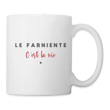 Le farniente c est la vie - Mug blanc - blanc - Droite