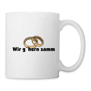 wir gehören zusammen - Tasse - Weiß - Rechts